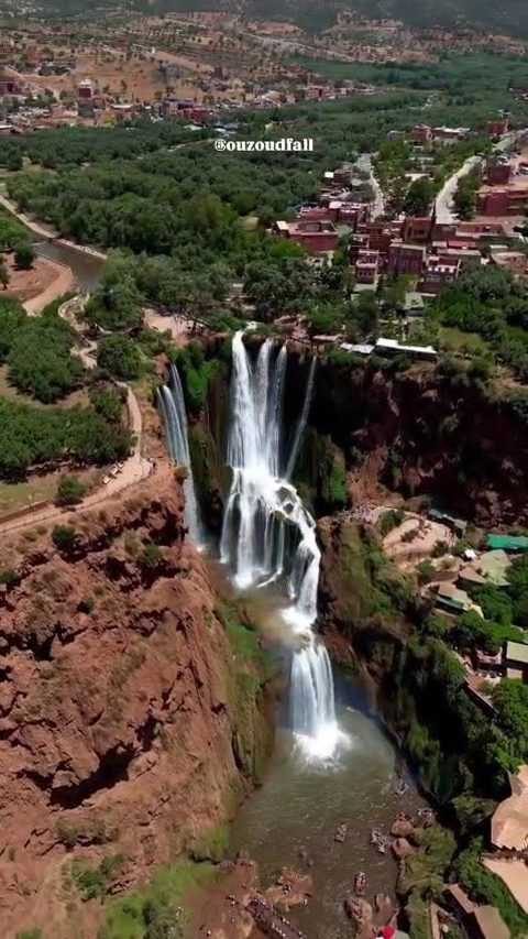 The Ouzoud Waterfalls from the viewpoint