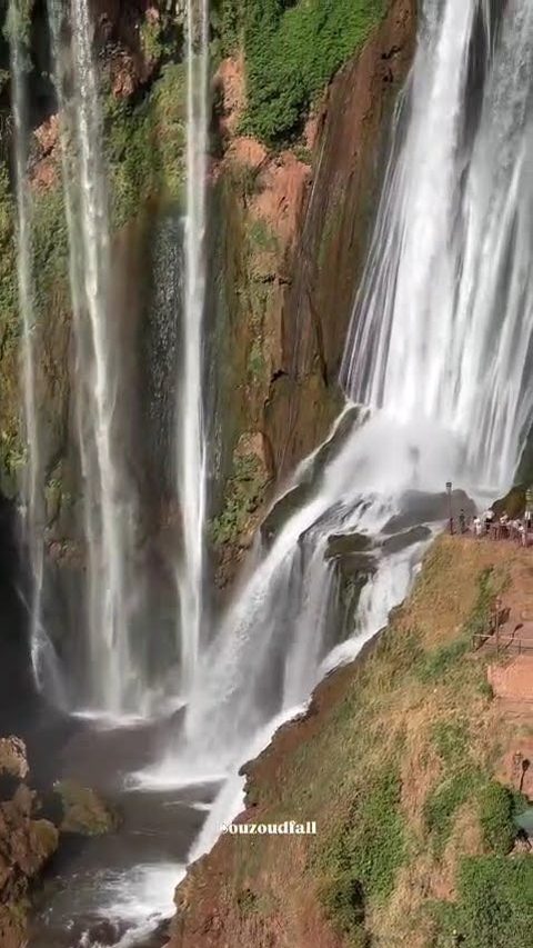 The Ouzoud Waterfalls up close